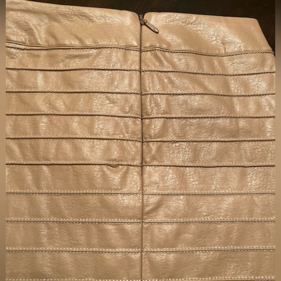 The Sang Tan Faux Leather Mini Skirt S –‎ Rhinestone Buckle, Bandage Style - Picture 2 of 5